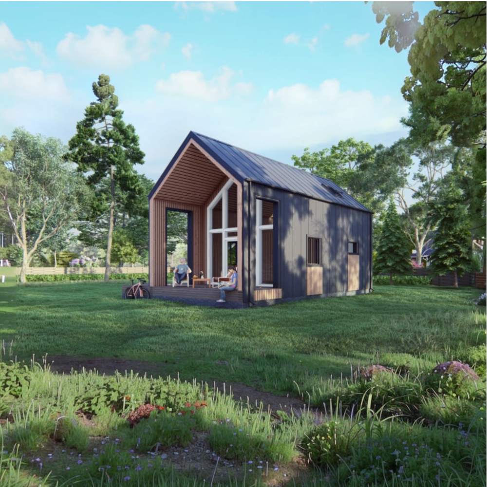 Проект каркасного дома Барнхаус 115м2